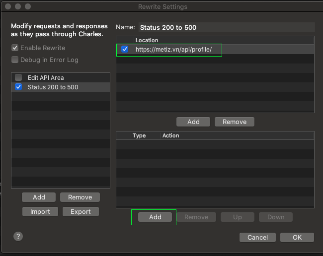 CHARLES – KIỂM THỬ API DỄ DÀNG (PHẦN 4 – Rewrite – Status Code) — hình 7