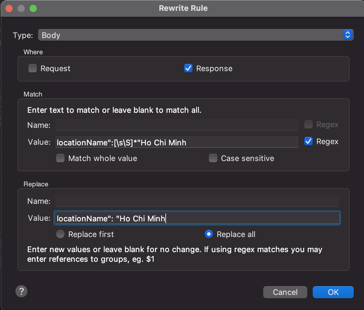 CHARLES – KIỂM THỬ API DỄ DÀNG (PHẦN 7 – Rewrite by Regex) — hình 6